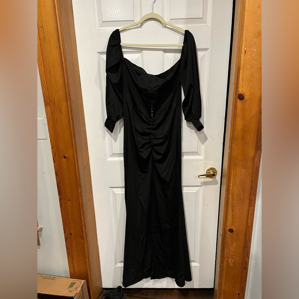 Long sleeve black dress